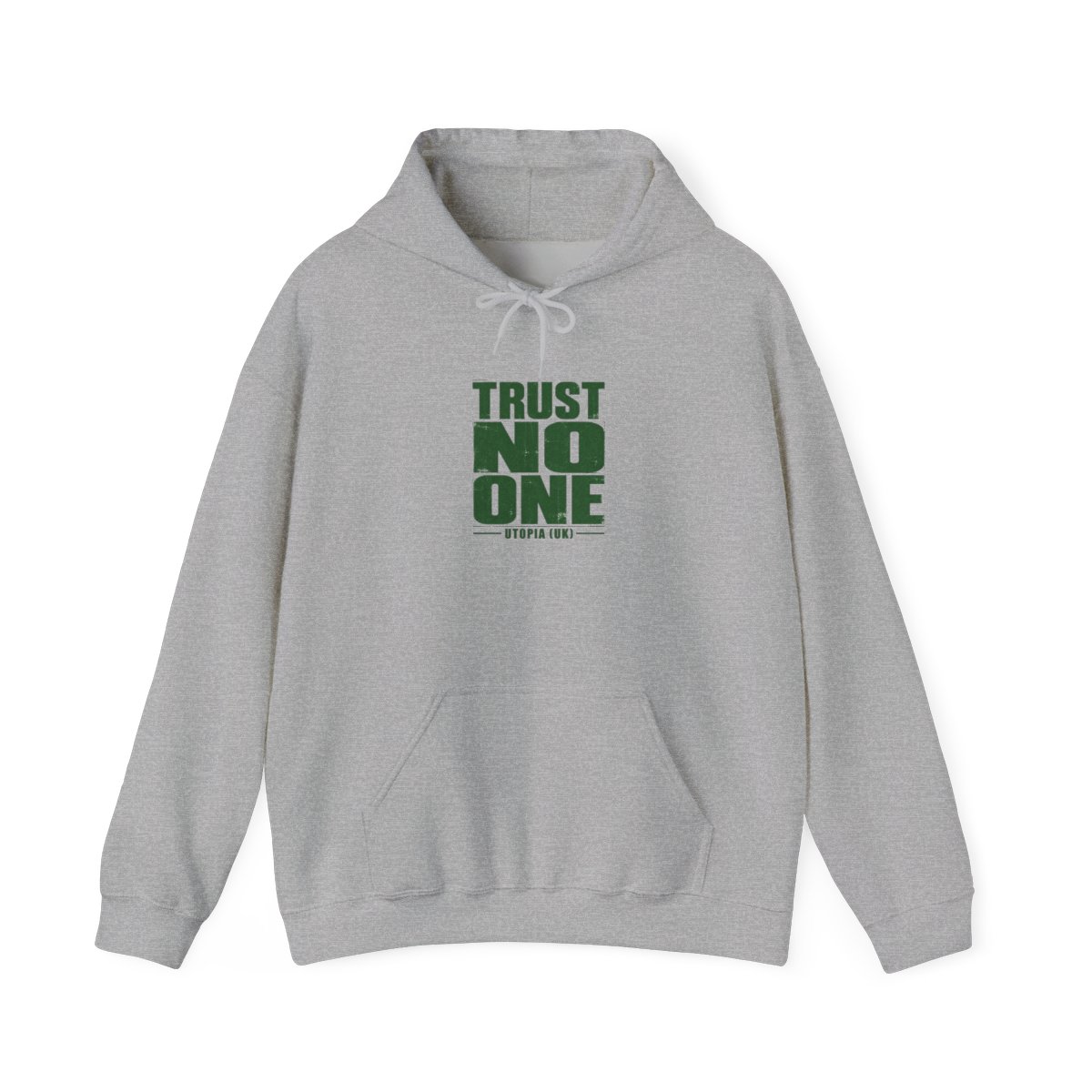 Utopia (UK) "Trust No One" Hoodie - alternate angle 2, merchandise