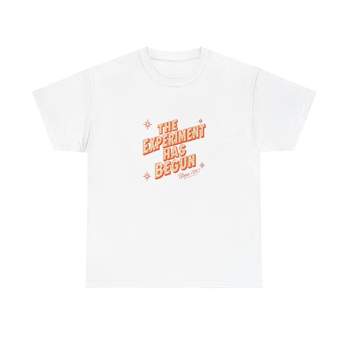 Utopia (UK) "The Experiment Has Begun" Unisex Tee - alternate angle 2, merchandise