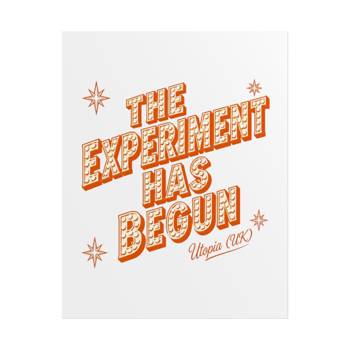 Utopia (UK) "The Experiment Has Begun" Poster - alternate angle 1, merchandise