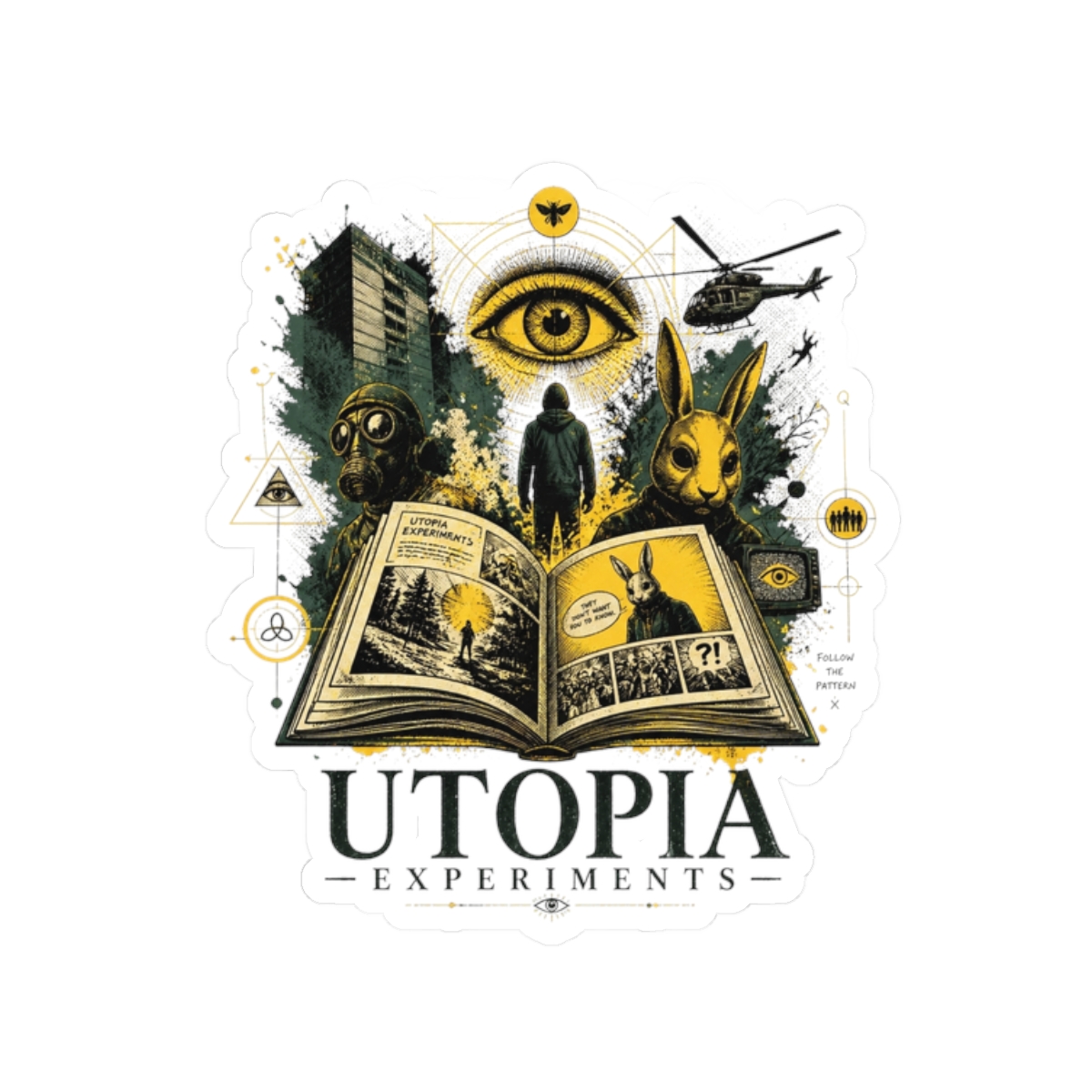 Utopia (UK) "Utopia Experiments" Sticker - Official Stickers merchandise