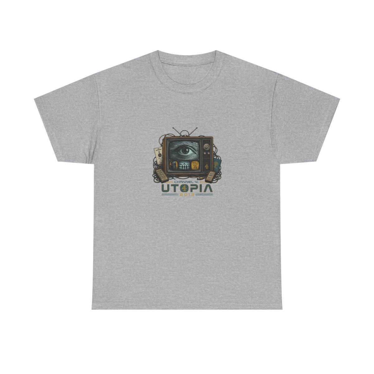 Utopia (UK) "Channel 4: Utopia 2013" Unisex Tee - alternate angle 4, merchandise