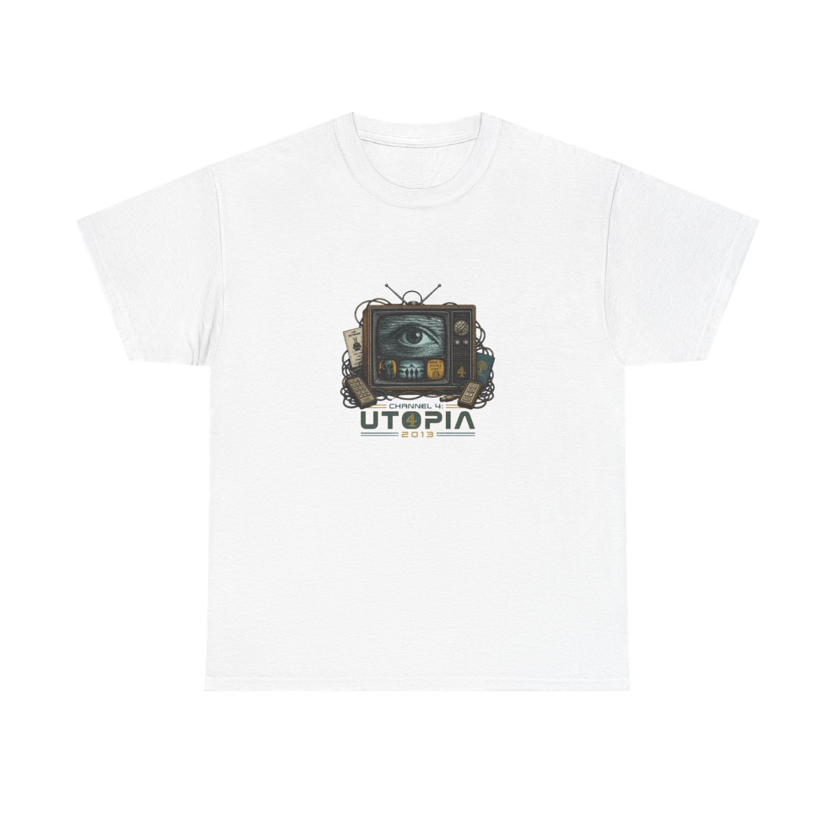 Utopia (UK) "Channel 4: Utopia 2013" Unisex Tee - alternate angle 2, merchandise