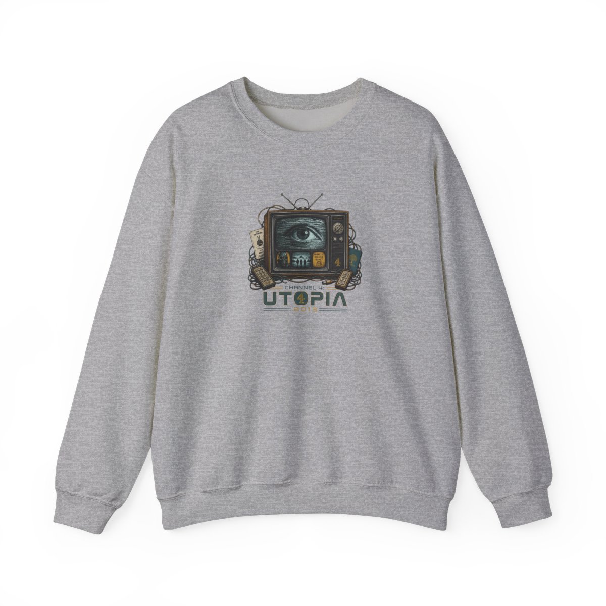Utopia (UK) "Channel 4: Utopia 2013" Crewneck - alternate angle 2, merchandise