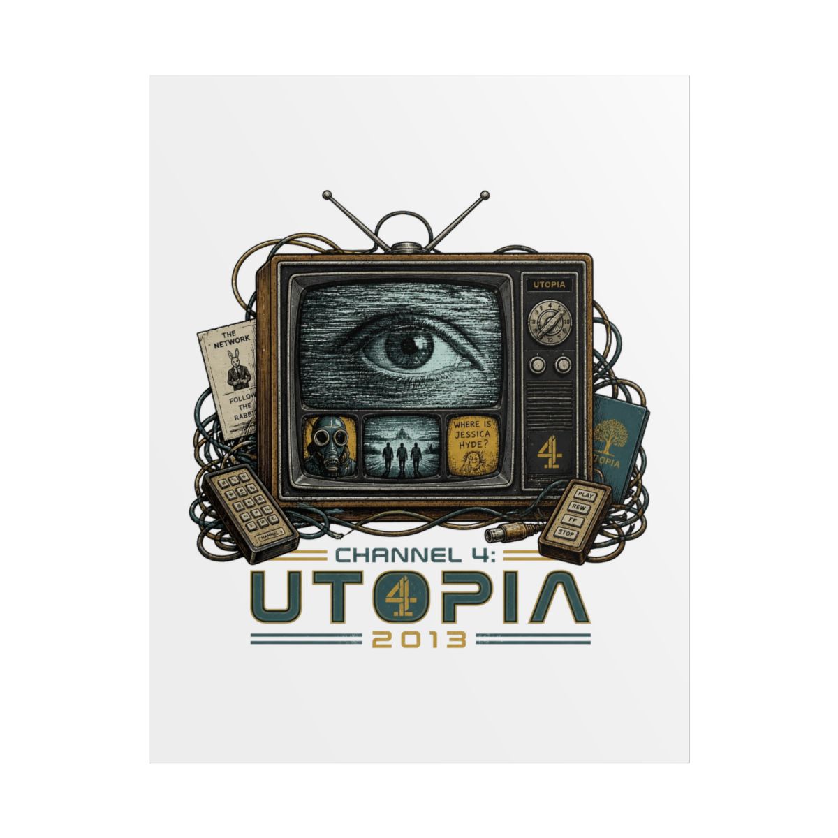 Utopia (UK) "Channel 4: Utopia 2013" Poster - alternate angle 1, merchandise